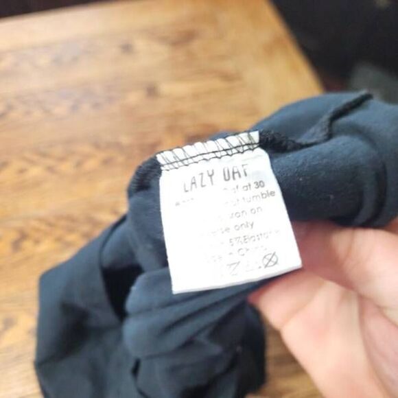 Lazy Oaf black Lazy crop top sz Small - Picture 3 of 4